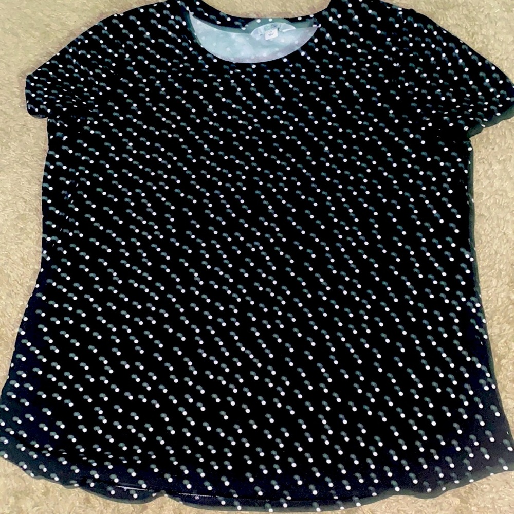 Black and White, Polka Dot, Blouse